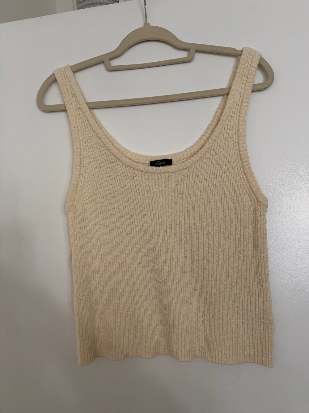 Rails Cream Knit Tank Top